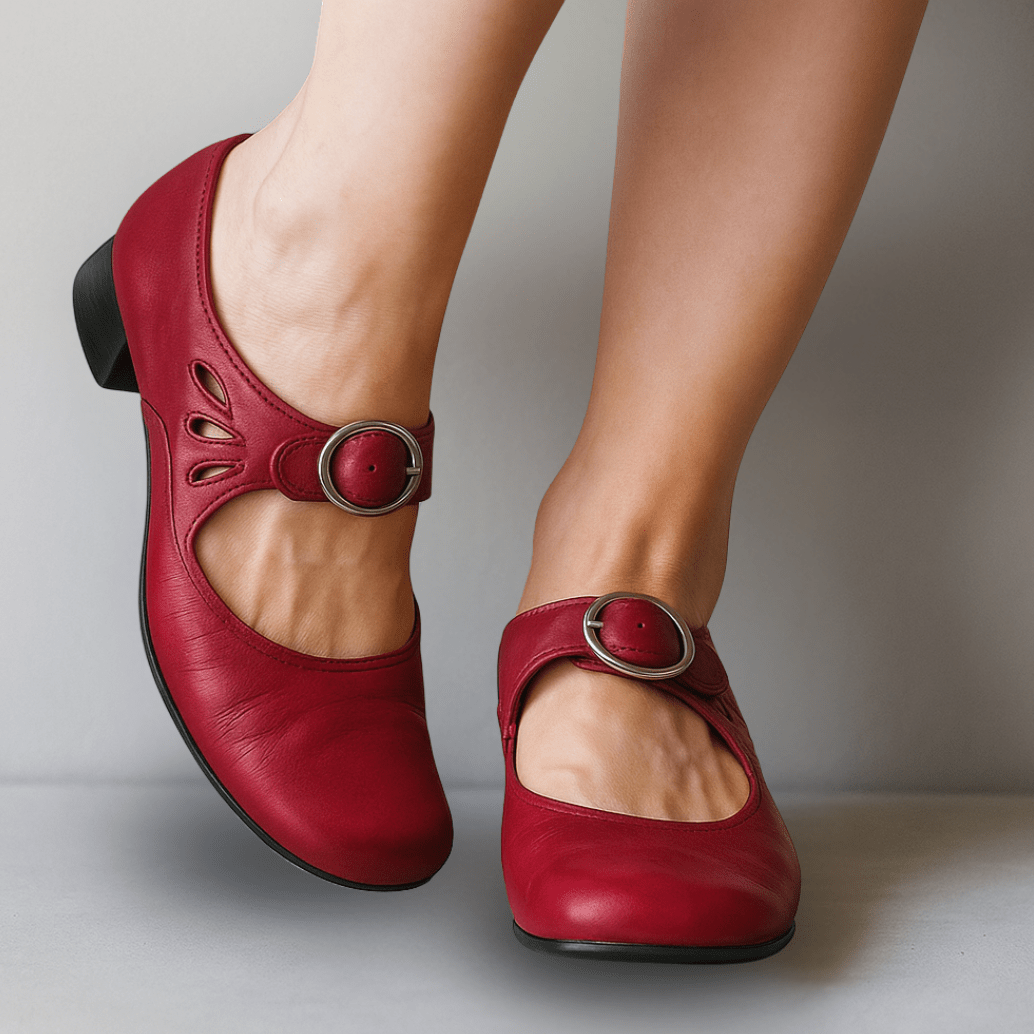 Elsa™ | Orthopedische leren sandalen met comfortabele sleezool - bellanza