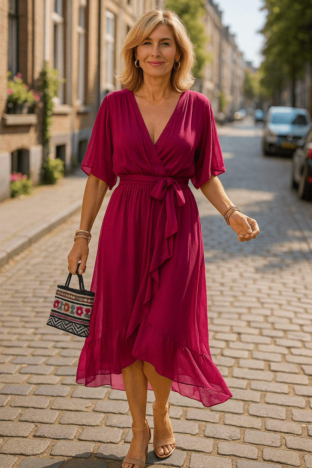 Emma™ | Elegante afslankende zomerjurk - bellanza