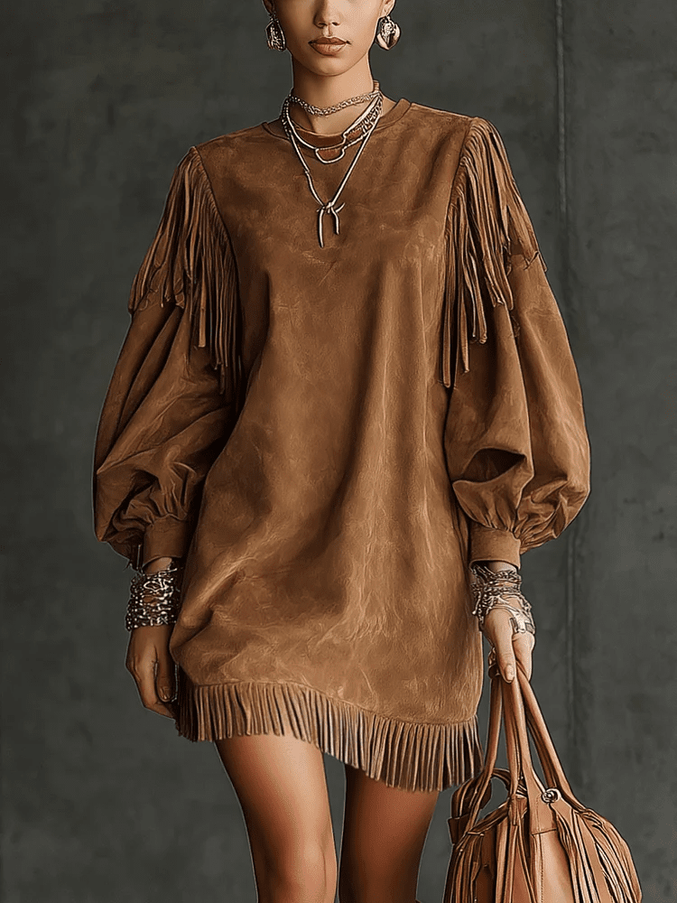 Emma™ - Suède Minidress - Bellanza