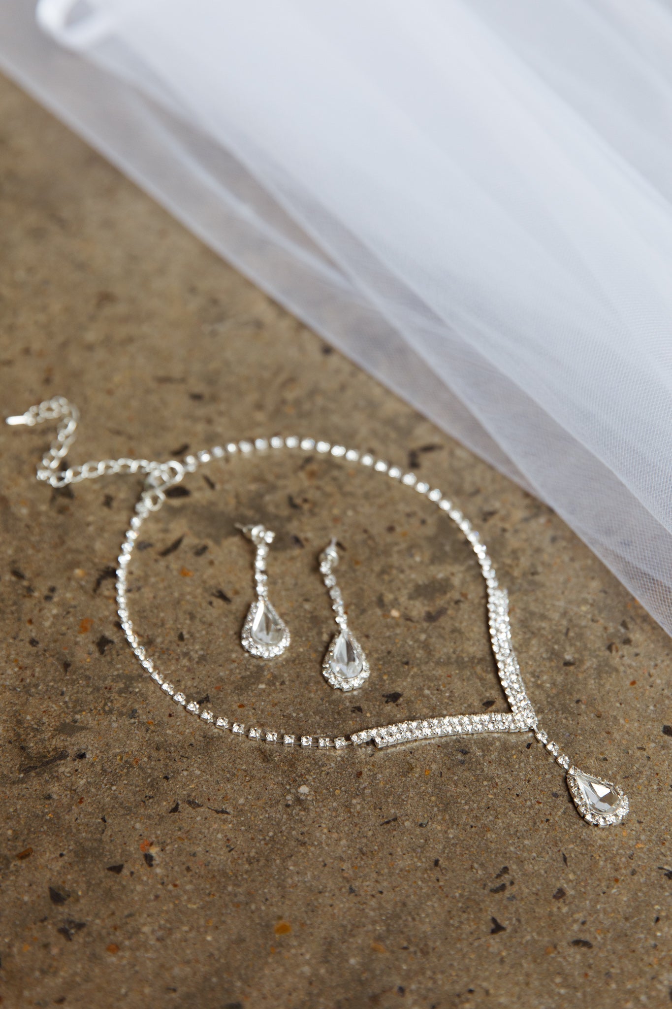 Ensemble Collier en Oorbellen Melissa Diamante Zilver - Bellanza