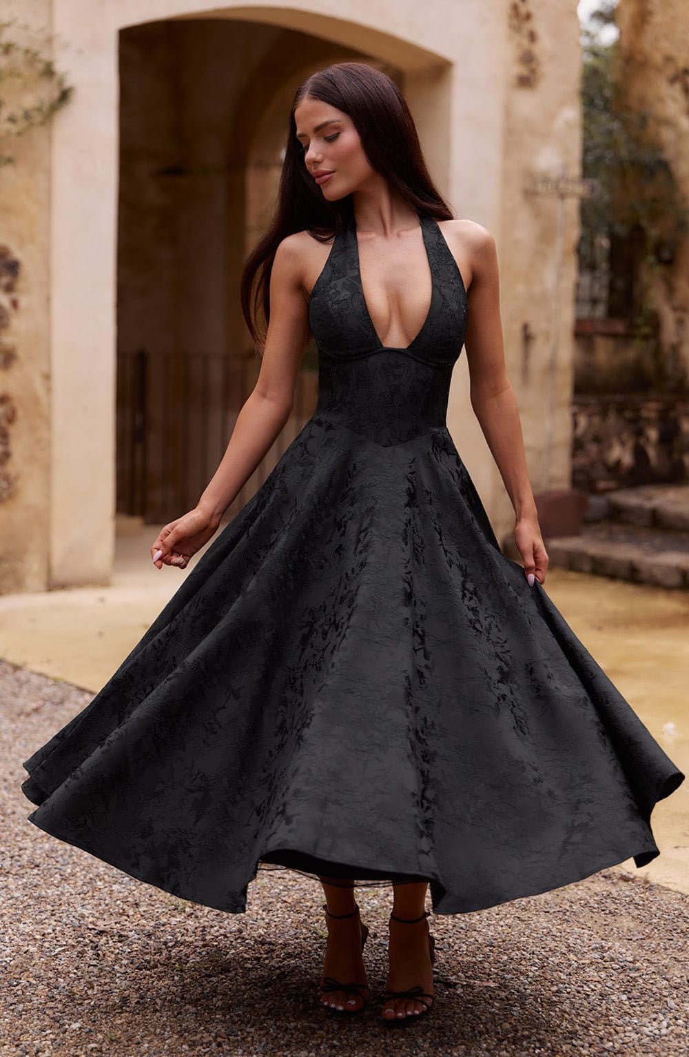 Esmeralda | Elegante Midi - jurk - bellanza