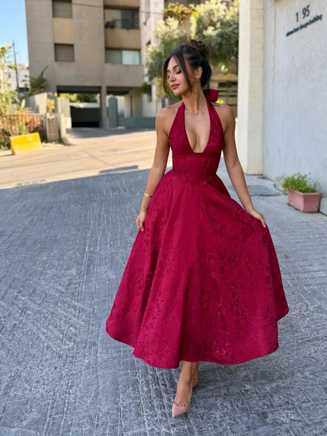 Esmeralda | Elegante Midi - jurk - bellanza