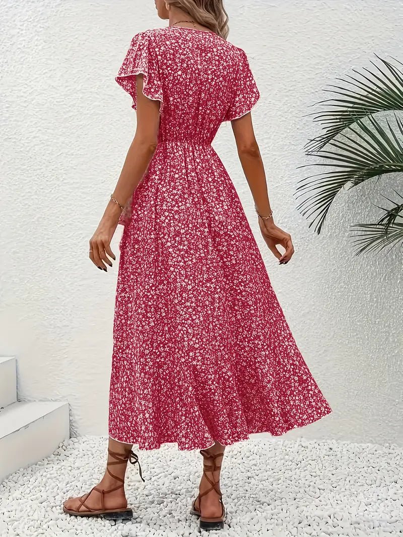 Estelle | Elegante Zomerjurk met Bloemenprint - bellanza