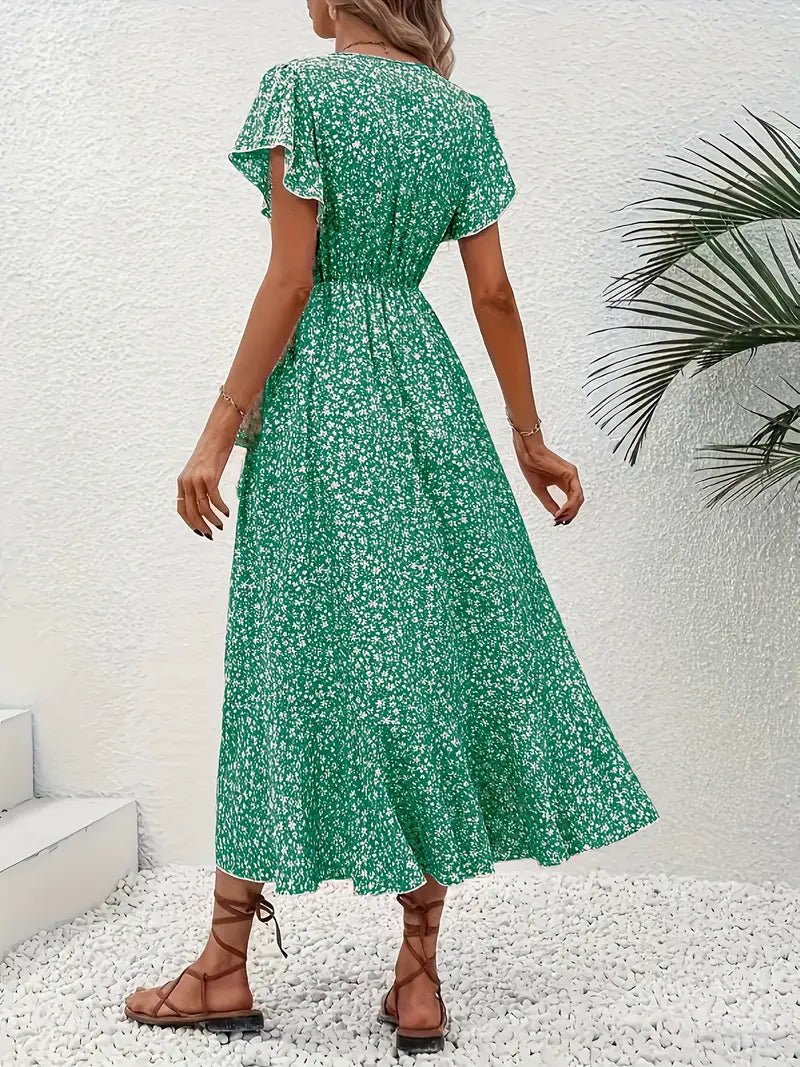 Estelle | Elegante Zomerjurk met Bloemenprint - bellanza