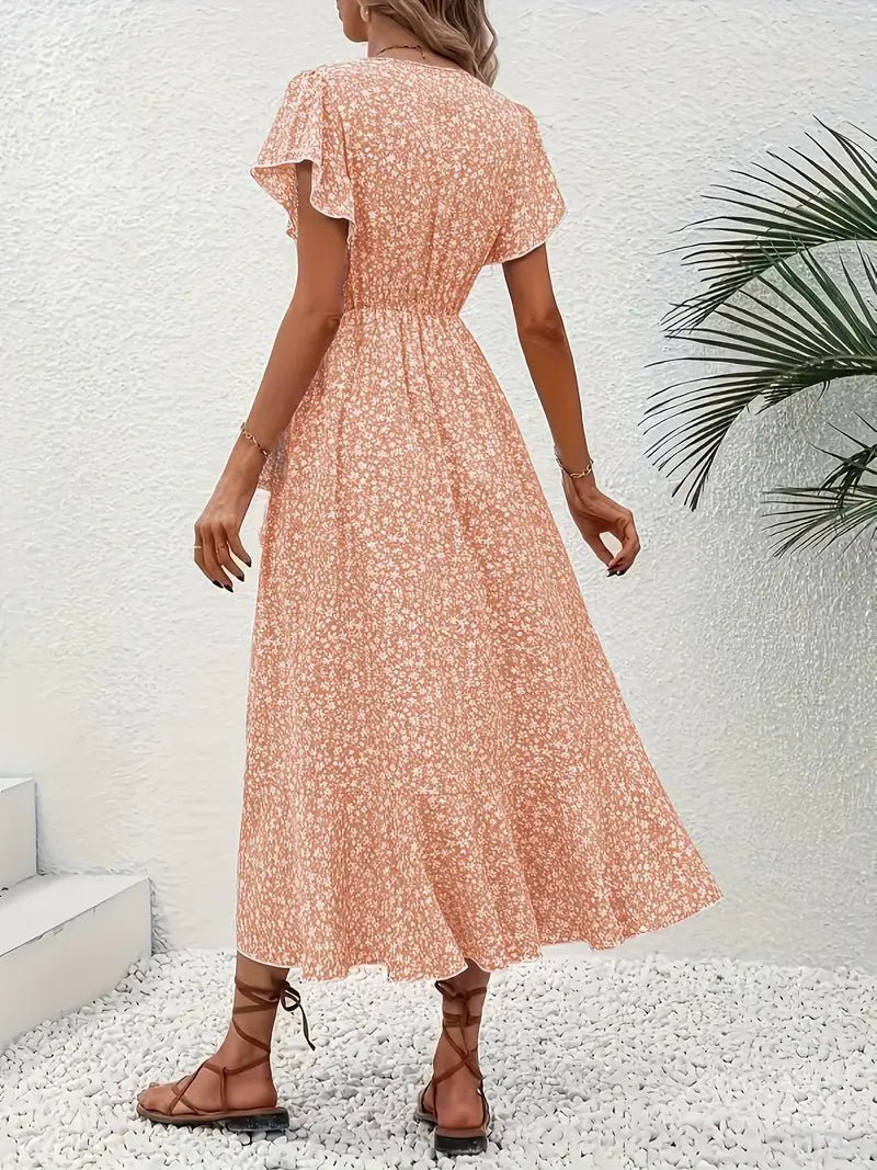Estelle | Elegante Zomerjurk met Bloemenprint - bellanza