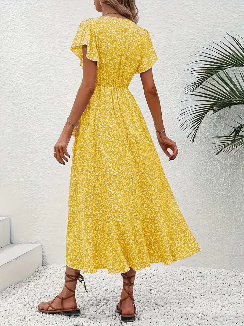 Estelle | Elegante Zomerjurk met Bloemenprint - bellanza