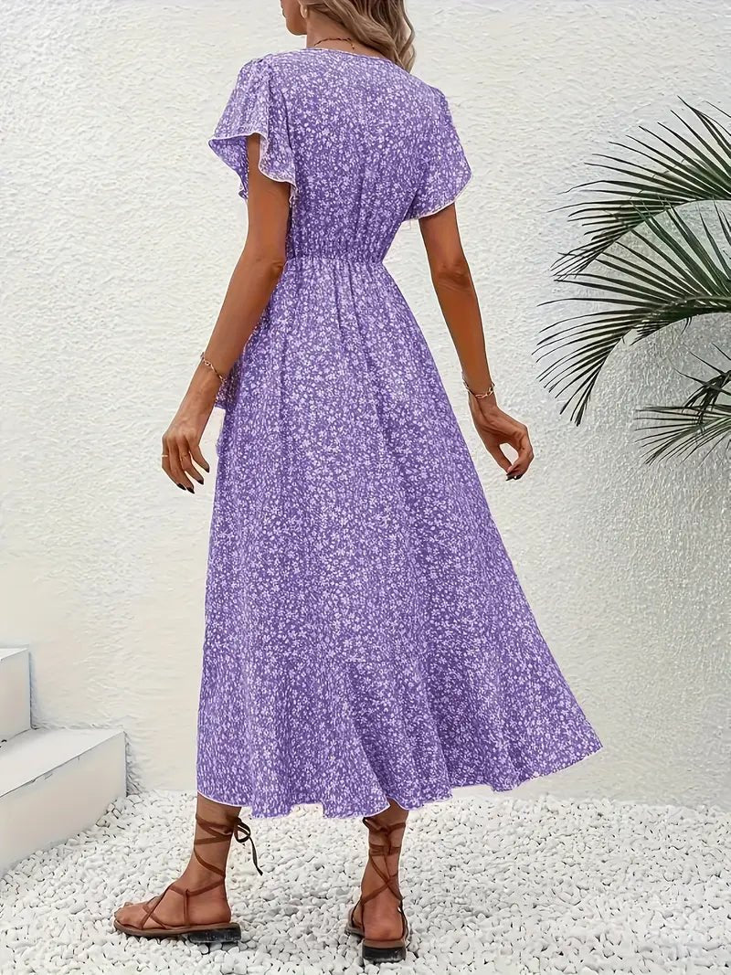 Estelle | Elegante Zomerjurk met Bloemenprint - bellanza