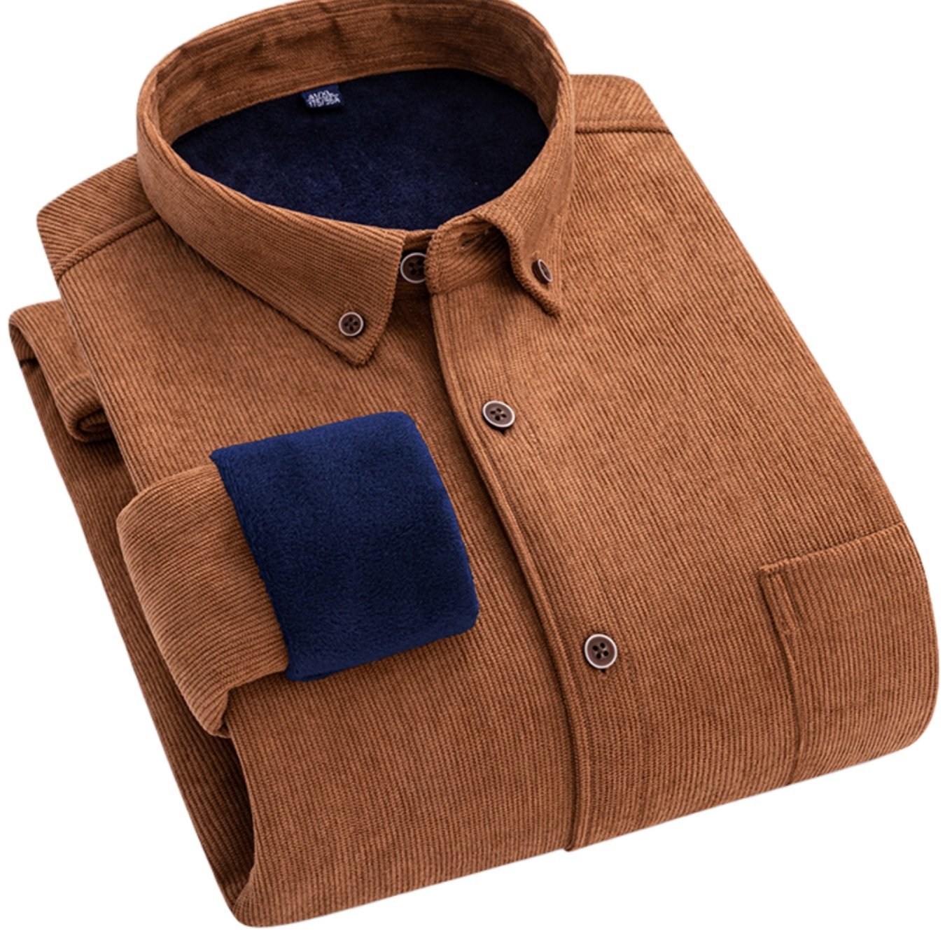 Flyn | Heren corduroy shirt met warme fleecevoering - Bellanza