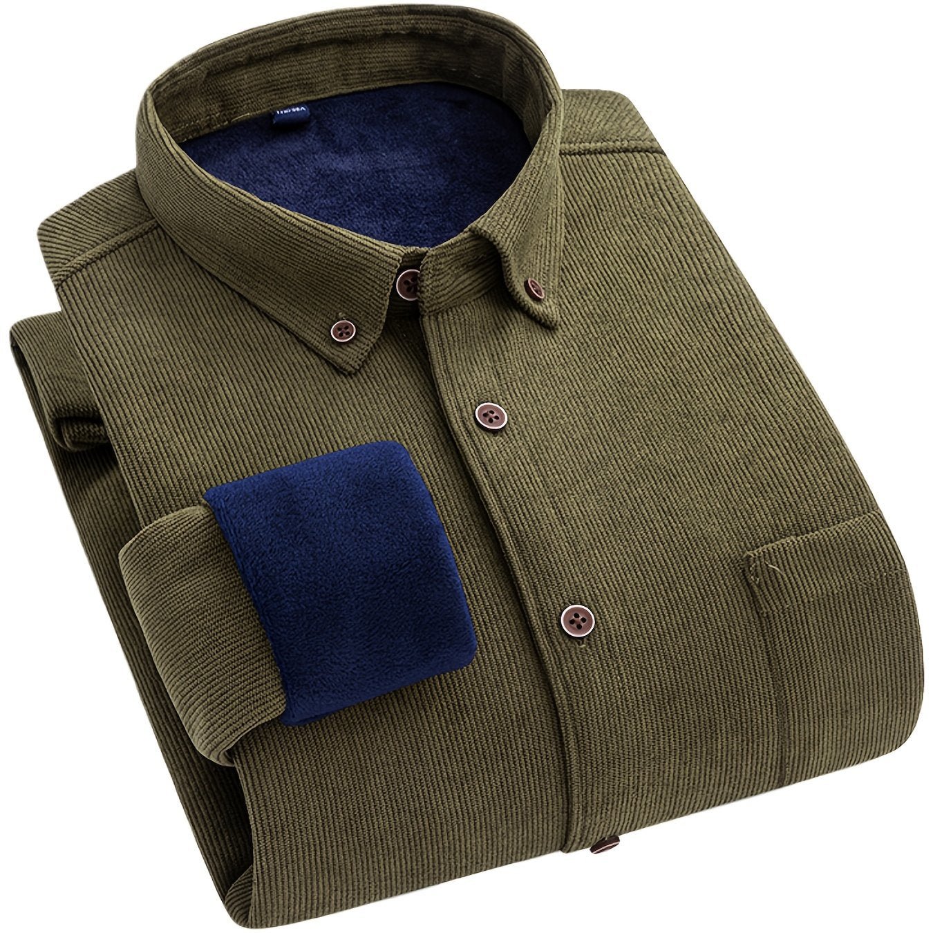 Flyn | Heren corduroy shirt met warme fleecevoering - Bellanza