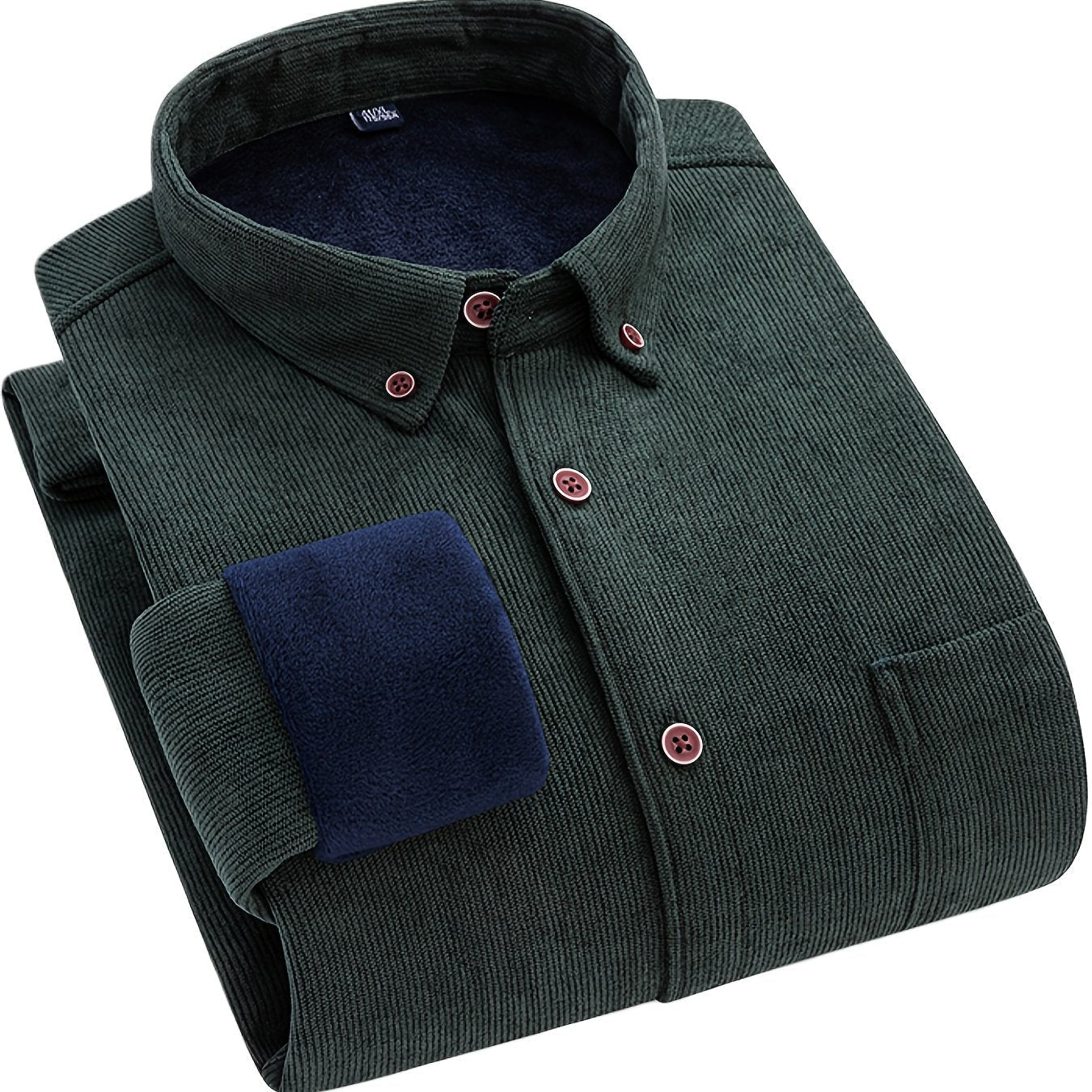 Flyn | Heren corduroy shirt met warme fleecevoering - Bellanza