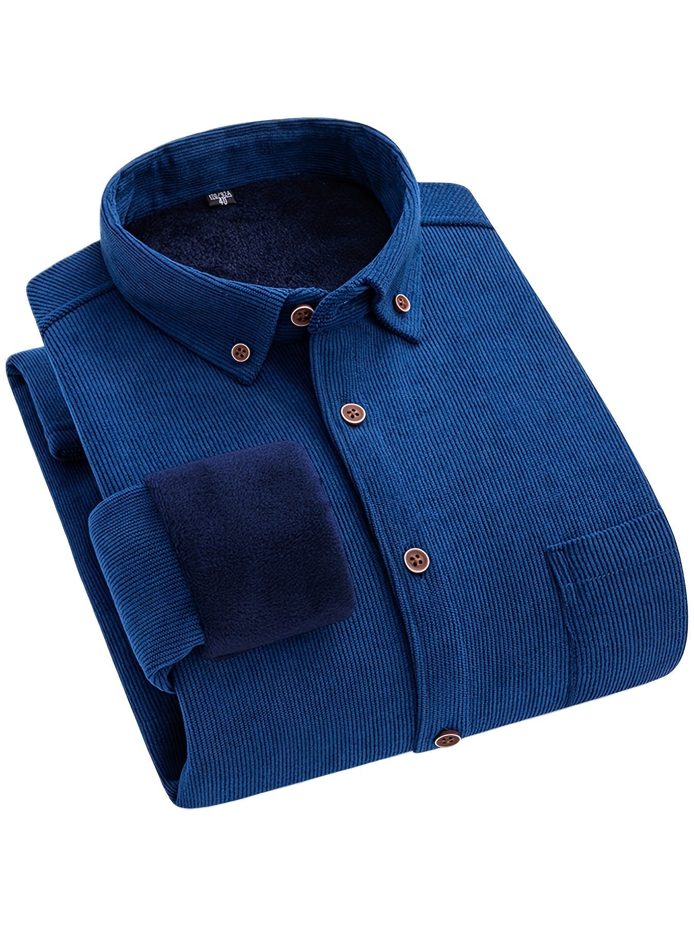 Flyn | Heren corduroy shirt met warme fleecevoering - Bellanza