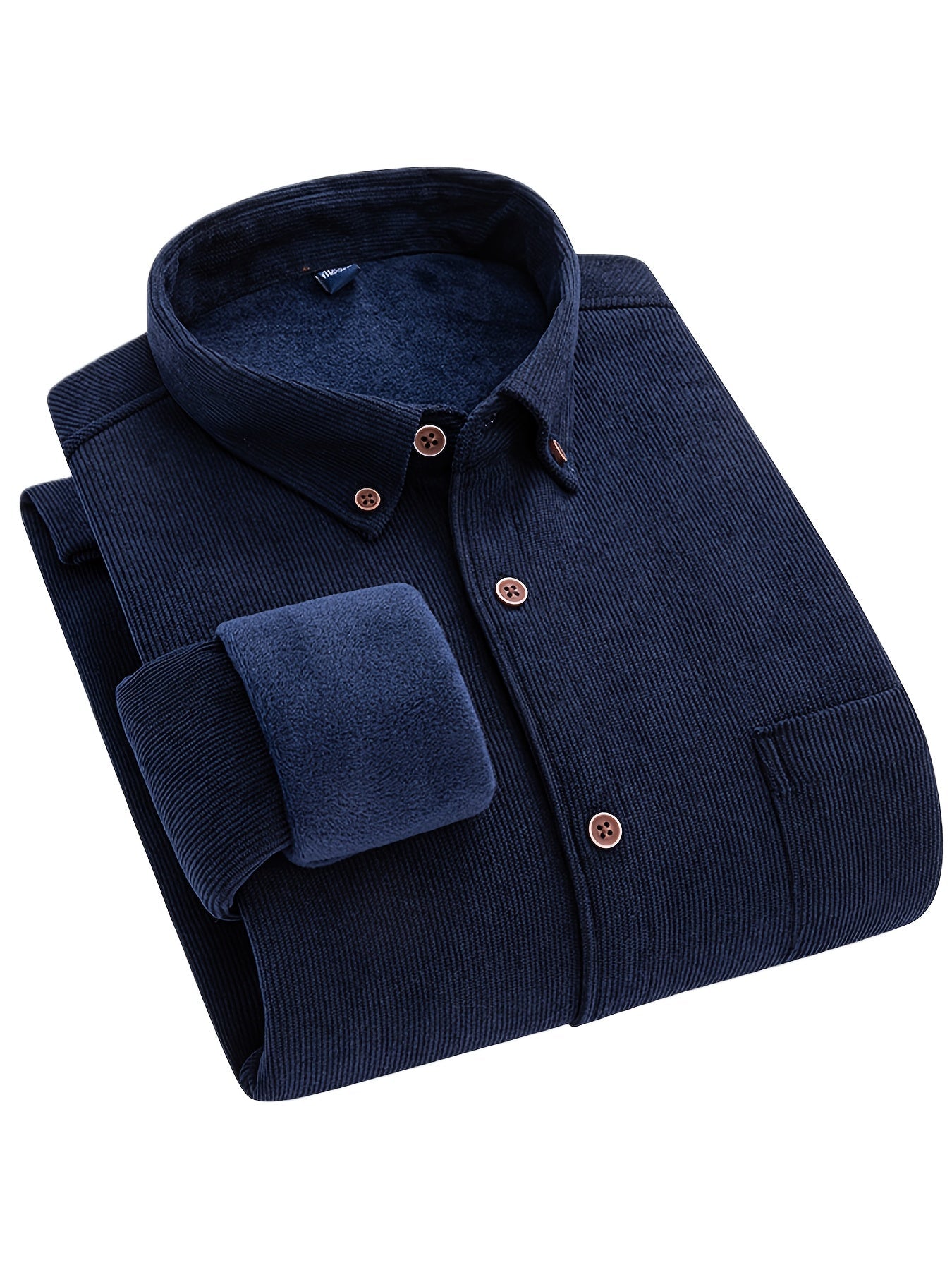 Flyn | Heren corduroy shirt met warme fleecevoering - Bellanza