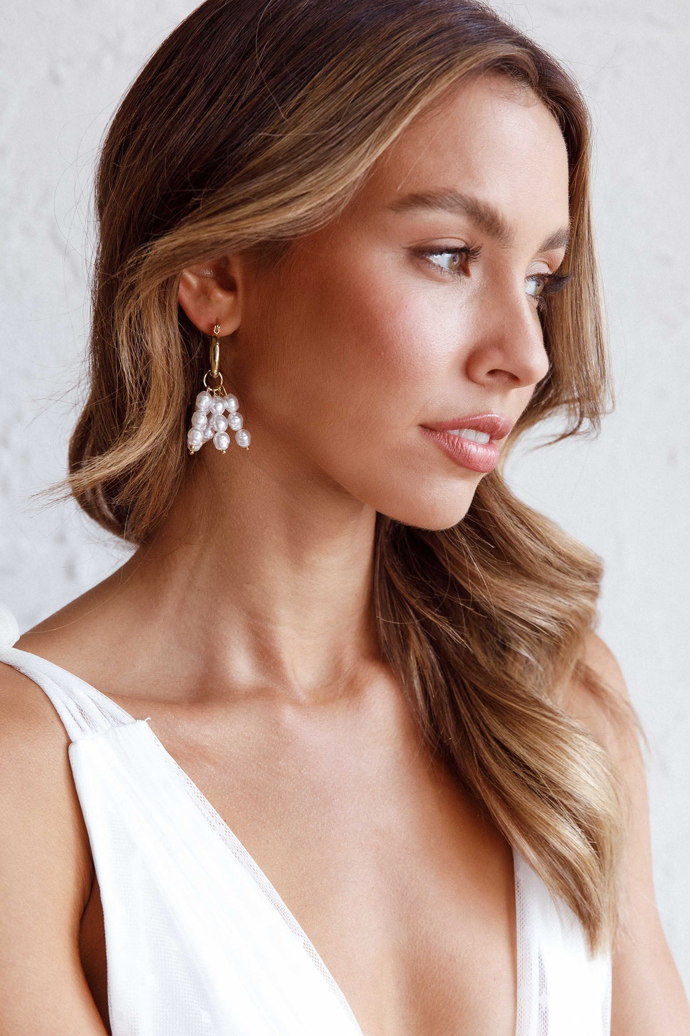 Forever Pearls Gouden Oorbellen - Bellanza