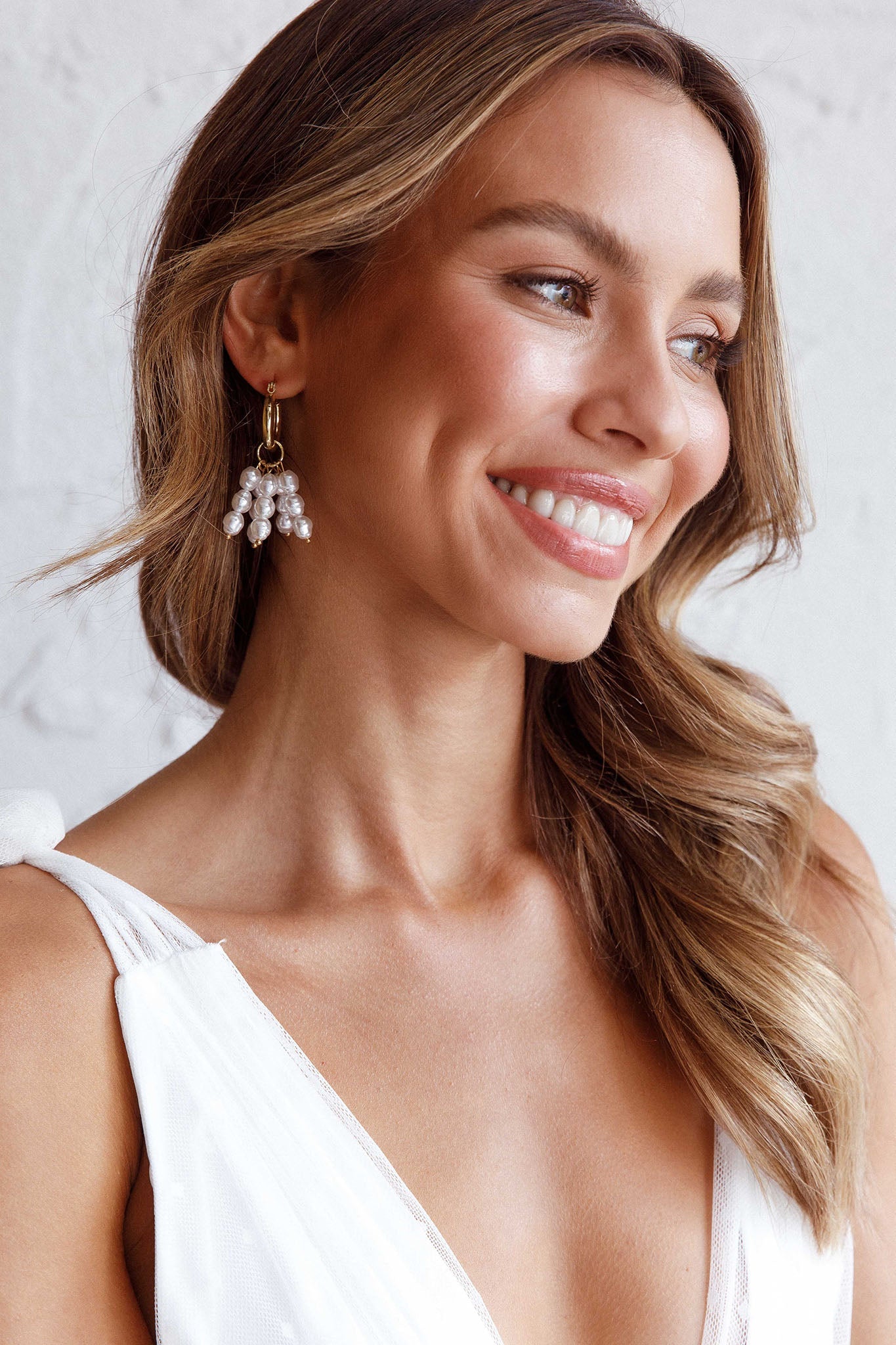 Forever Pearls Gouden Oorbellen - Bellanza