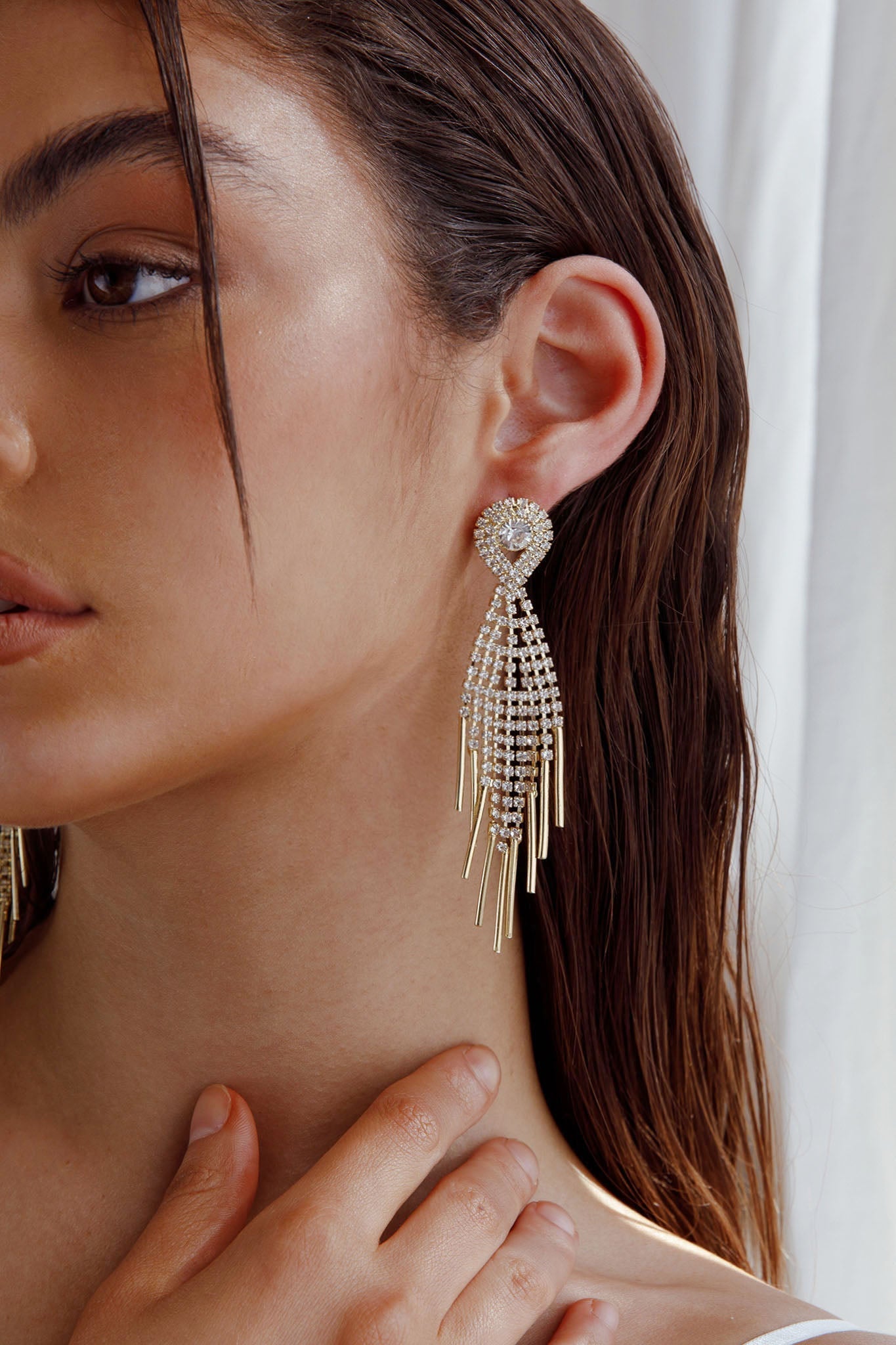 Fringe Oorbellen Ambrosia Goud - Bellanza