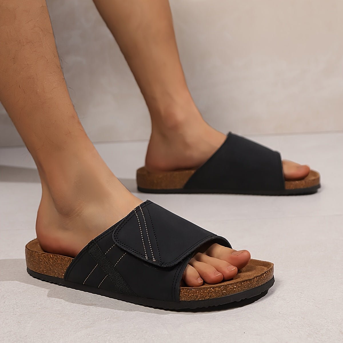 Gautier Verstelbare Slip - On Heren Sandalen - bellanza