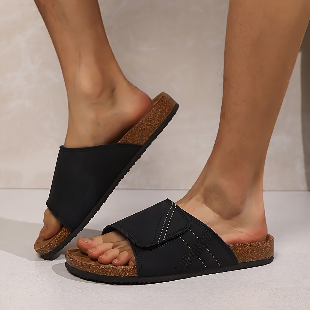 Gautier Verstelbare Slip - On Heren Sandalen - bellanza