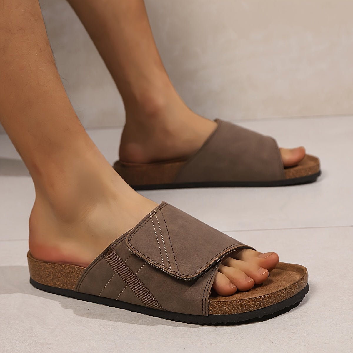 Gautier Verstelbare Slip - On Heren Sandalen - bellanza