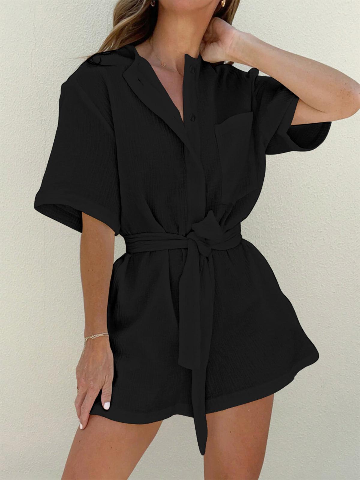 Geknoopt Katoenen Jumpsuit - bellanza