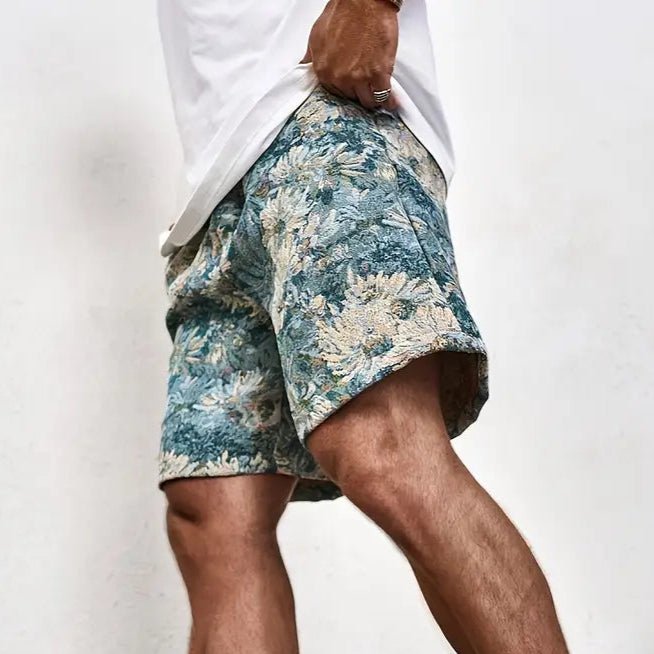 Giovanni Korte Broek Met Bloemenprint - bellanza