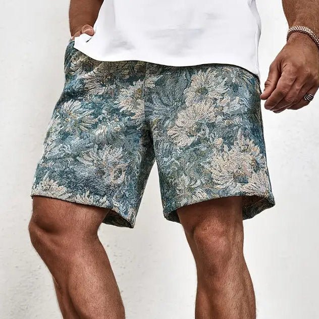 Giovanni Korte Broek Met Bloemenprint - bellanza