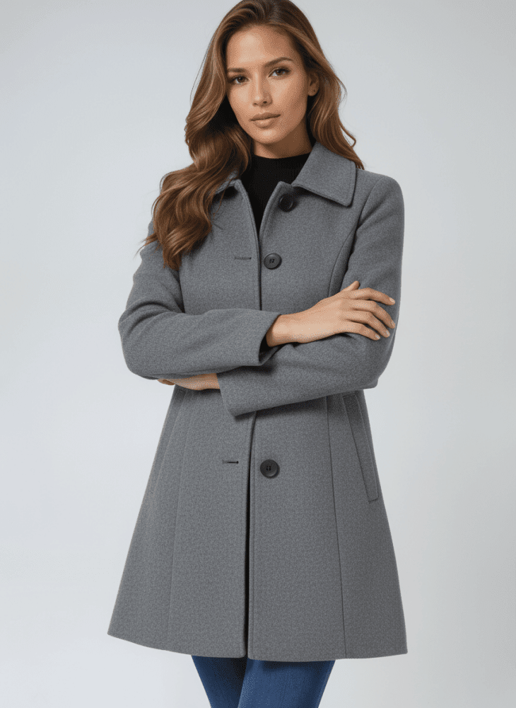 Gisel | Elegante winterjas voor dames met knopen - Bellanza