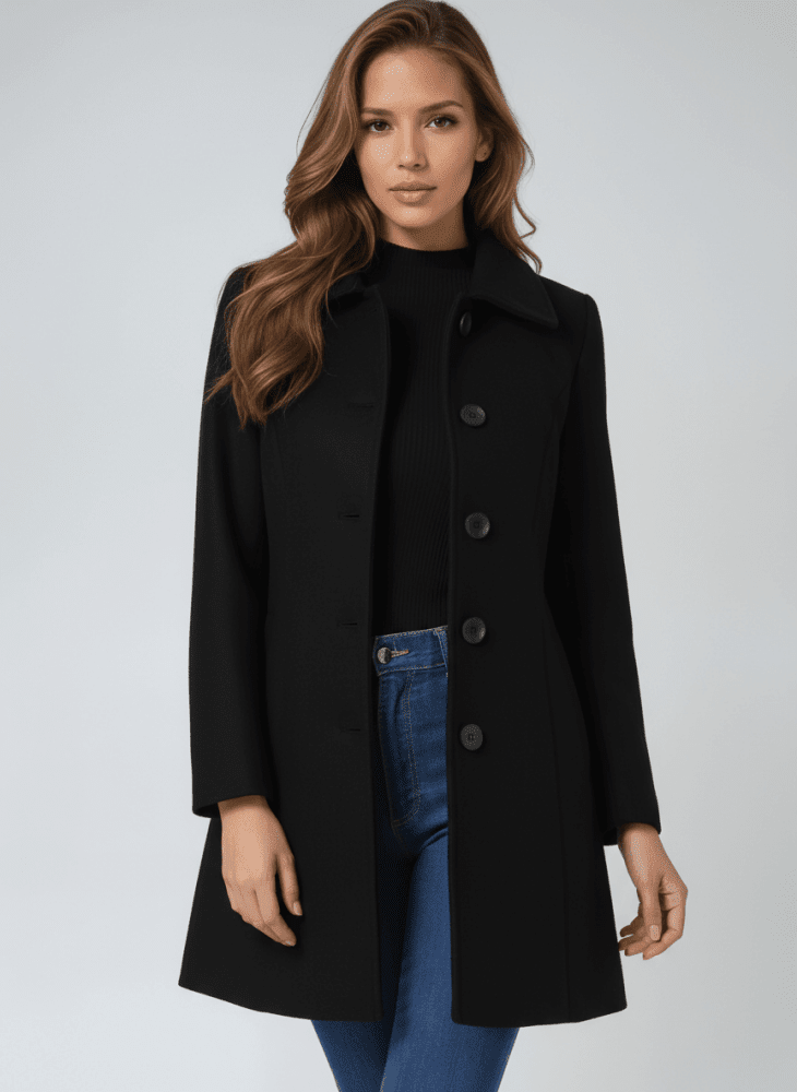 Gisel | Elegante winterjas voor dames met knopen - Bellanza