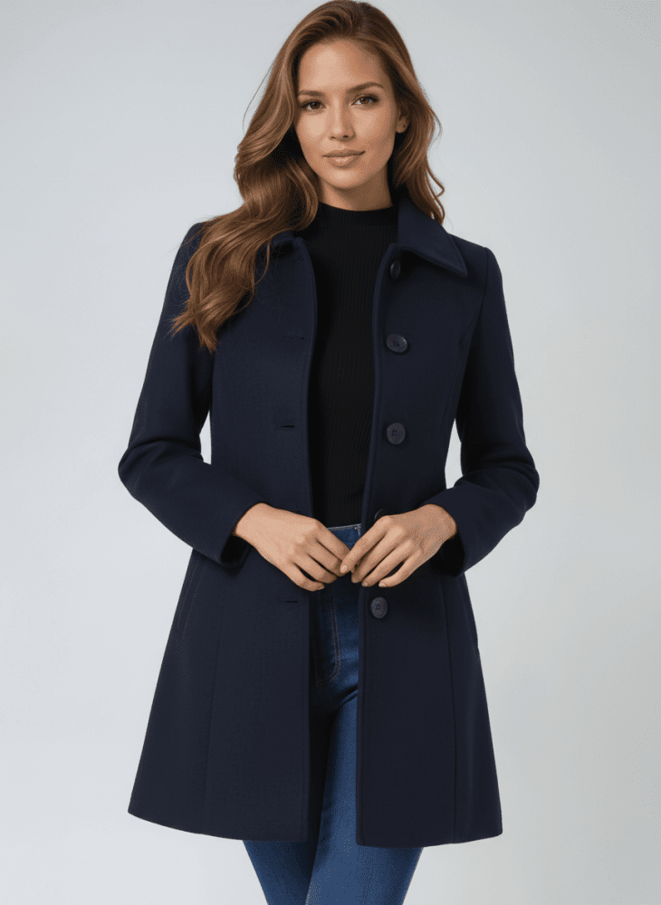 Gisel | Elegante winterjas voor dames met knopen - Bellanza