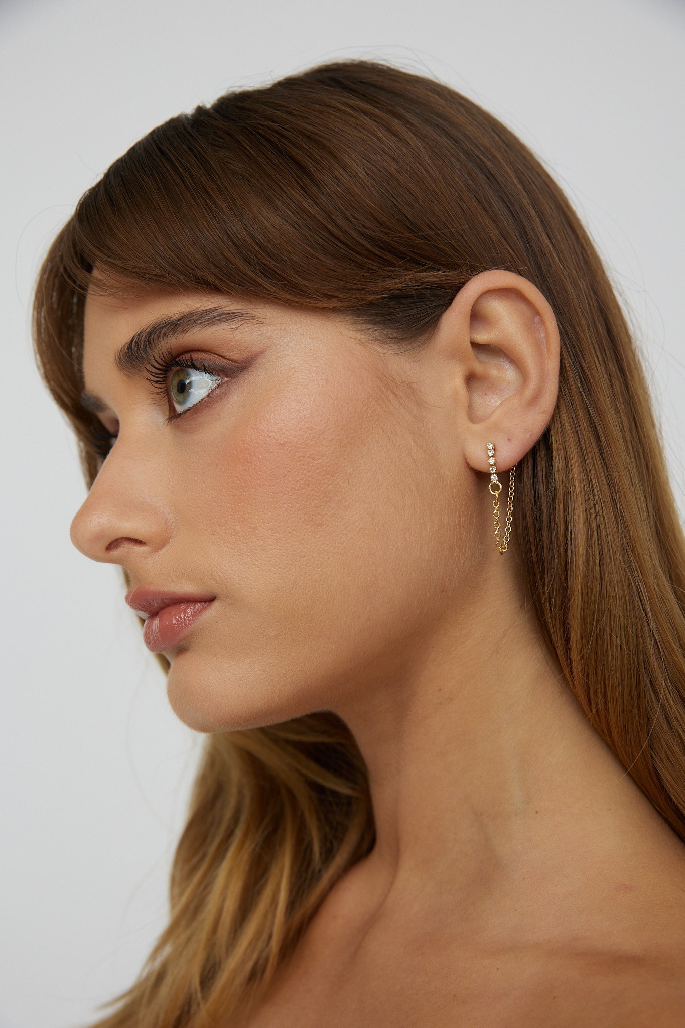 Gouden hangende oorbellen Audrina - Bellanza