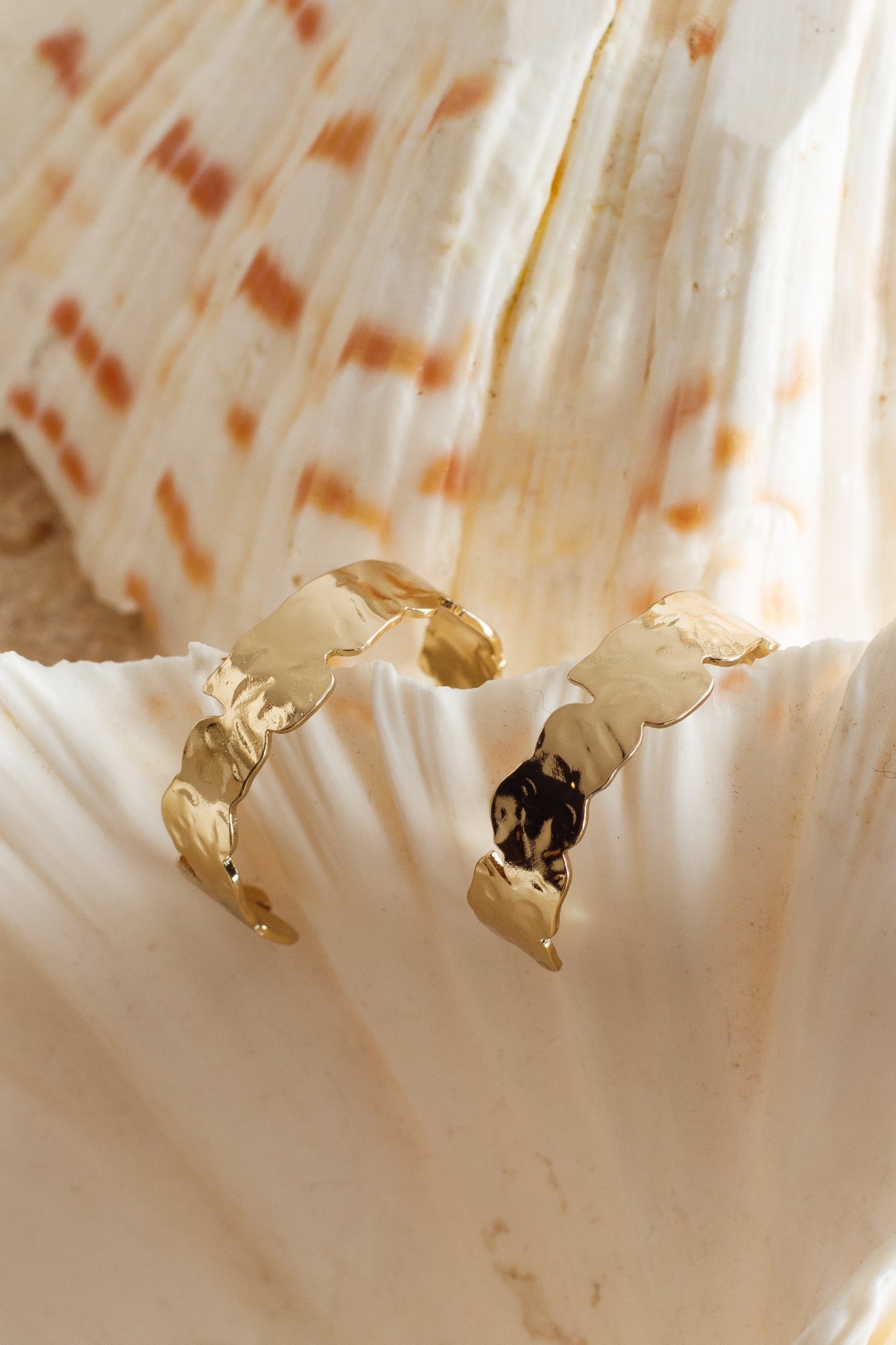 Gouden textuurcreolen Shari - Bellanza