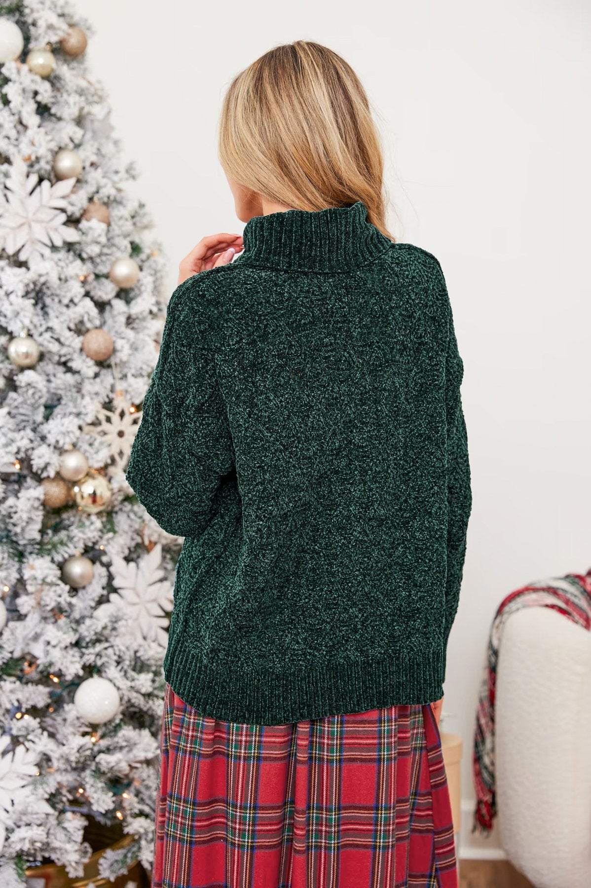Groene Kerst Coltrui met Diamantsteek - bellanza