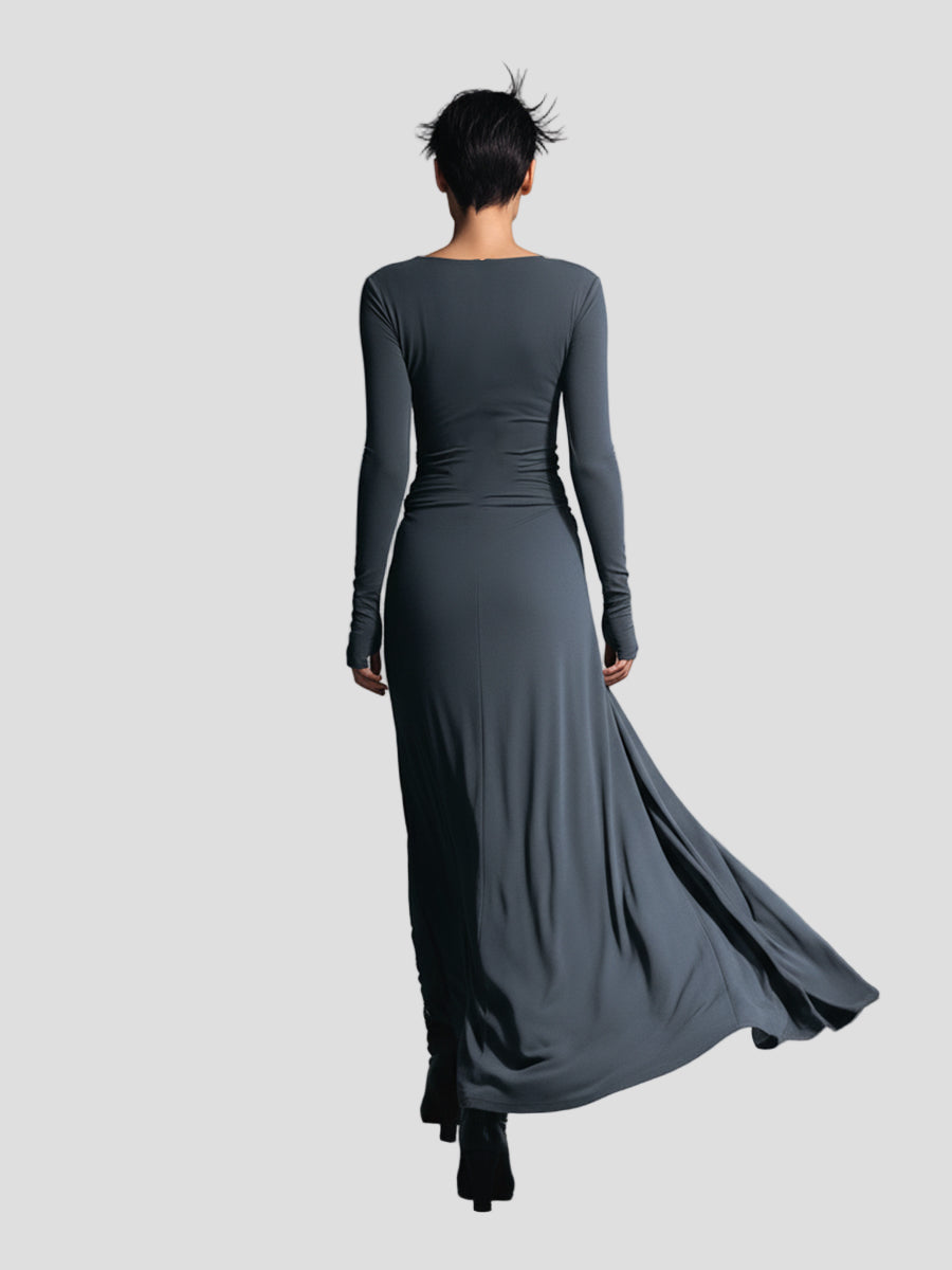 Nette | Elegante wikkeljurk met maxi-lengte