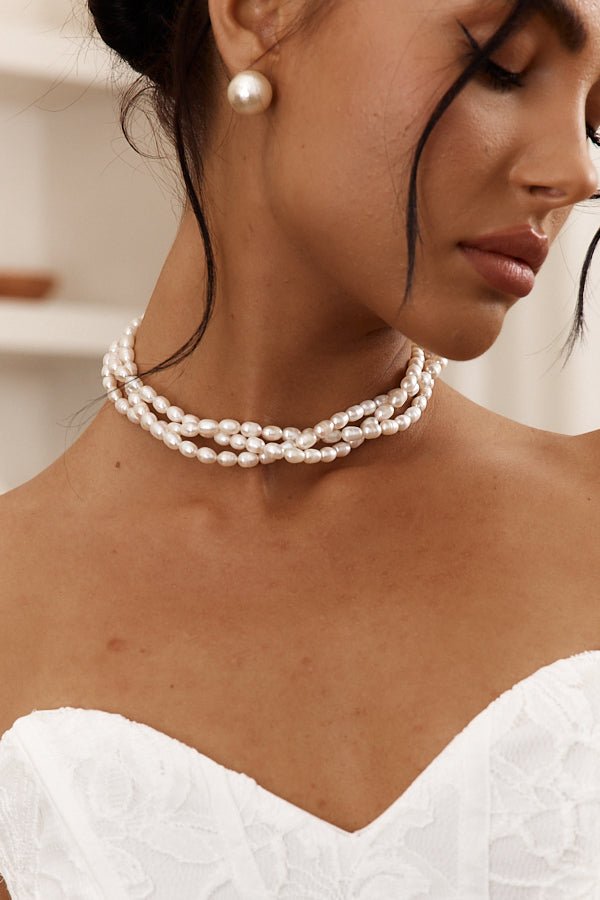 Gwen Gekruist Parelsnoer - Bellanza