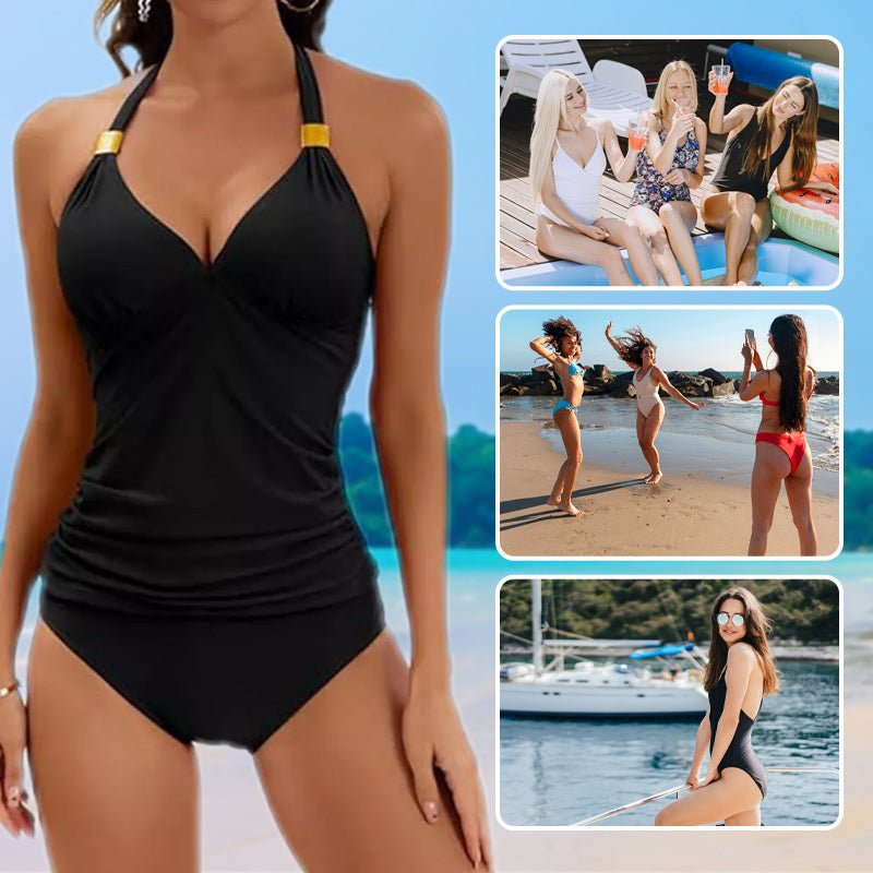 Halter Tankini Set – Corrigerend en Elegant - bellanza