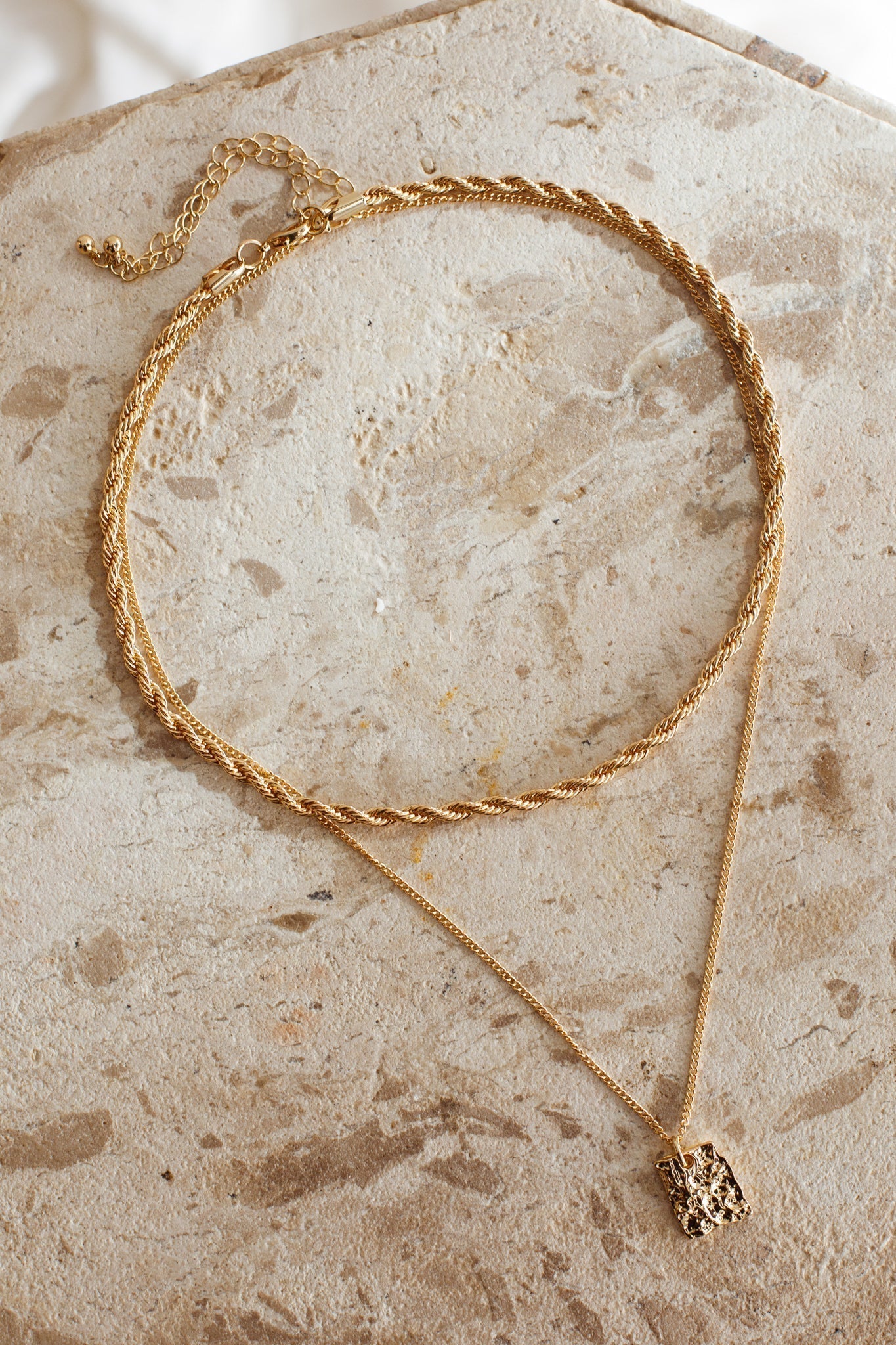 Hamptons Gouden Katoenen Halskettingen Set - Bellanza