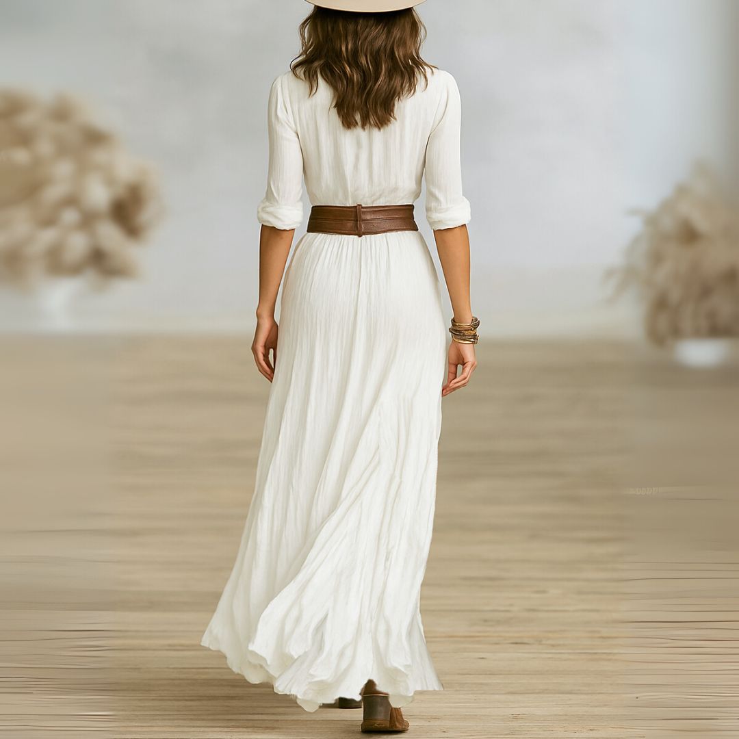 Hayley™ - Elegant Jurk met Ceintuur - Bellanza