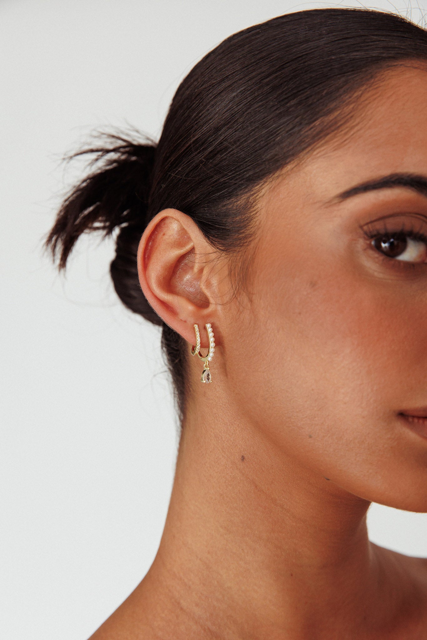 Illusion Double Piercing Dawn Oorbellen - Bellanza