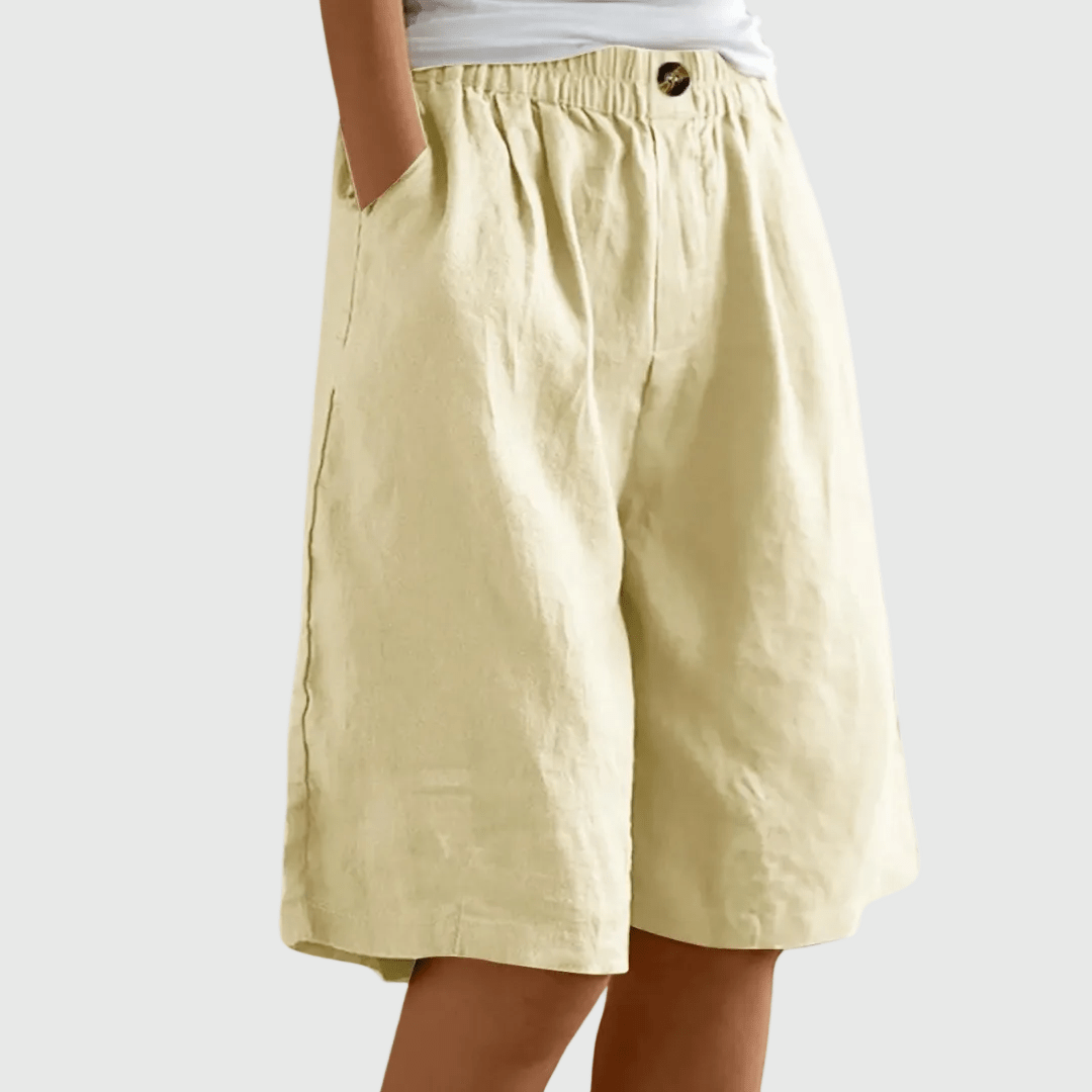 Indy | Elegante korte broek met relaxte pasvorm - Bellanza