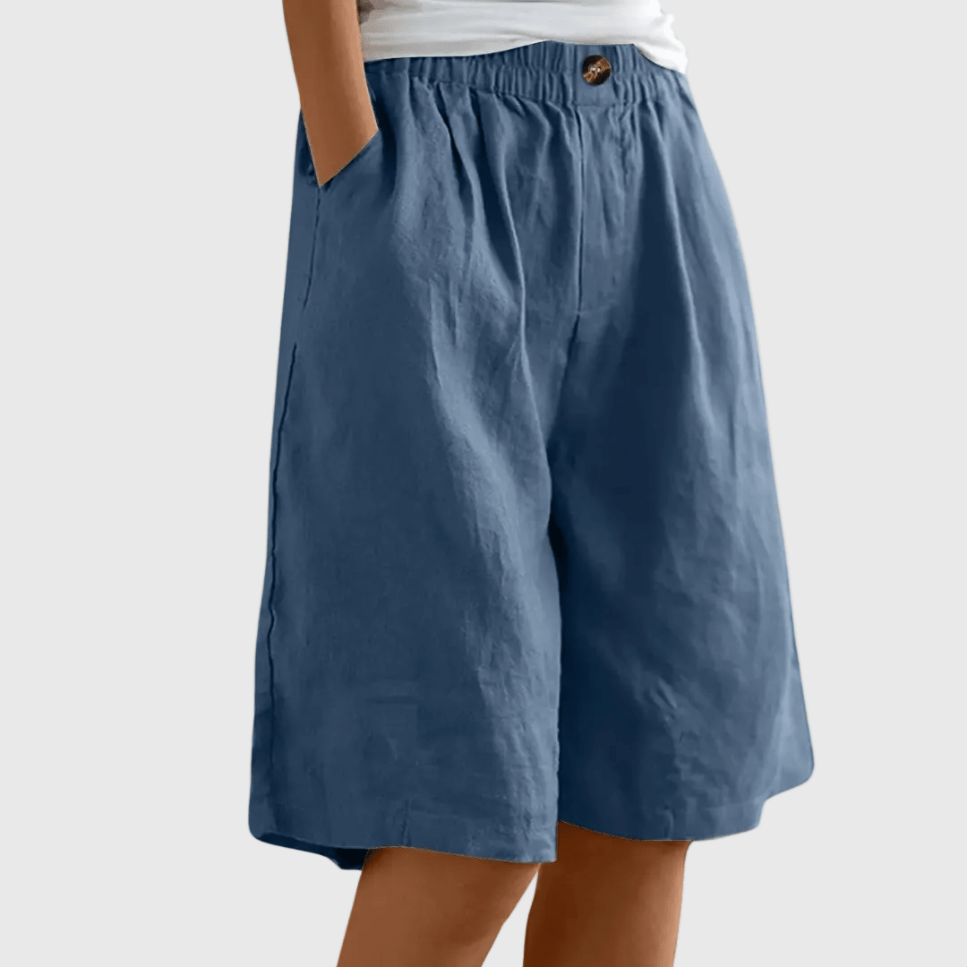 Indy | Elegante korte broek met relaxte pasvorm - Bellanza