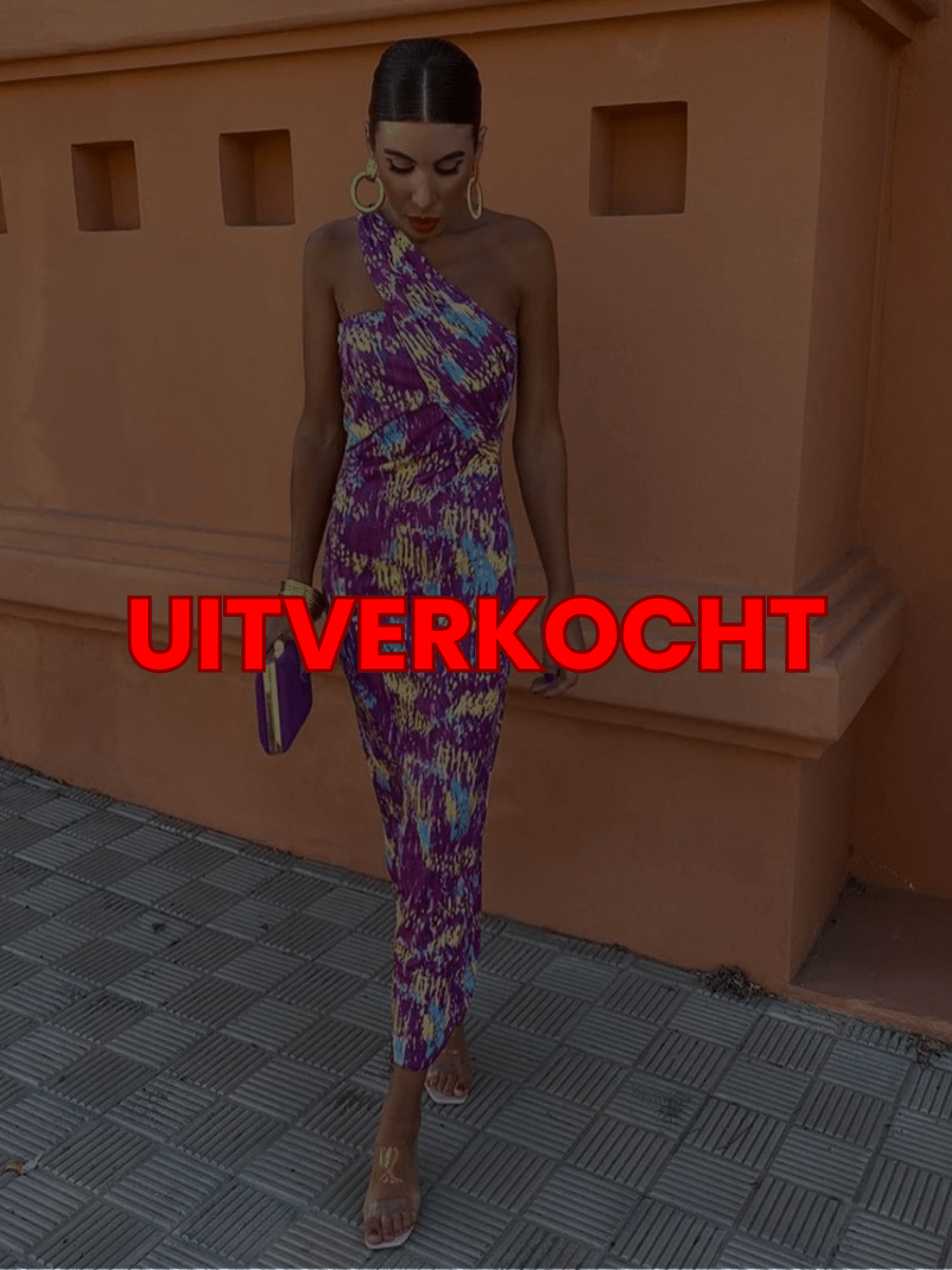 Irmgardi | Elegante jurk met één schouder - Bellanza