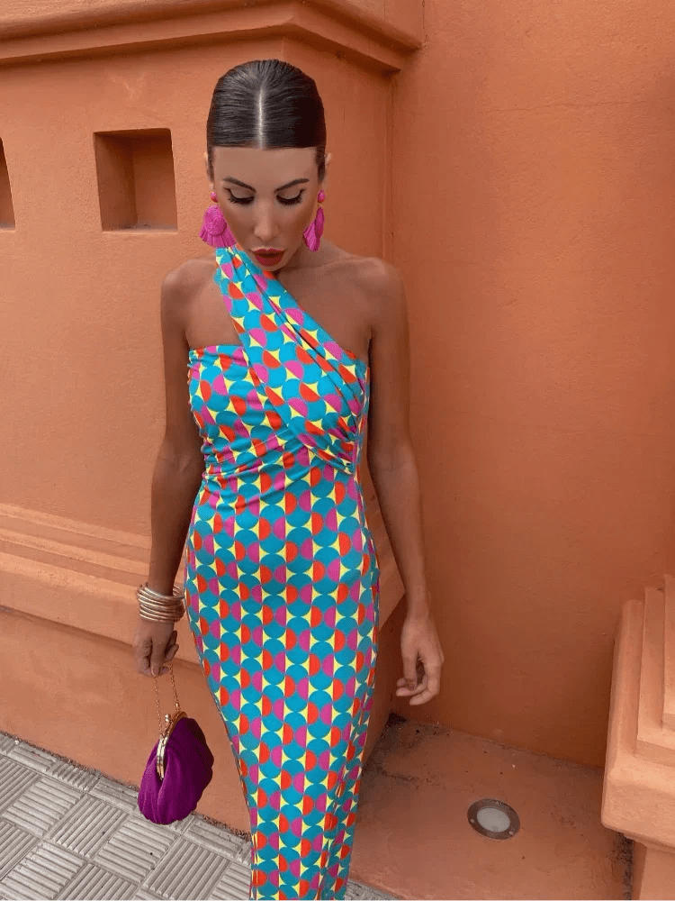 Irmgardi – Elegante midi - jurk - bellanza