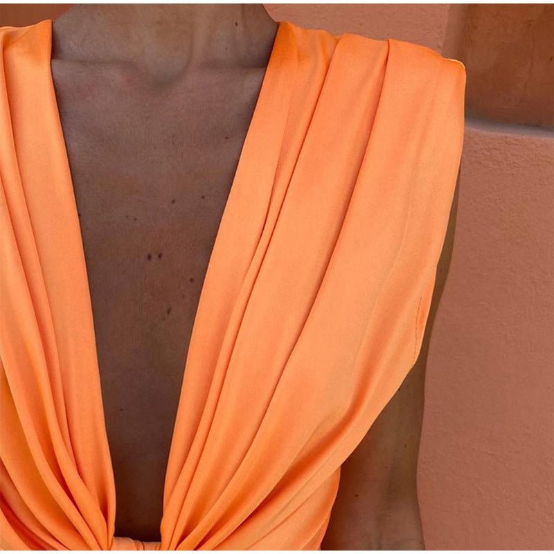 Isabelle - Feestjurk met diepe V - hals - bellanza