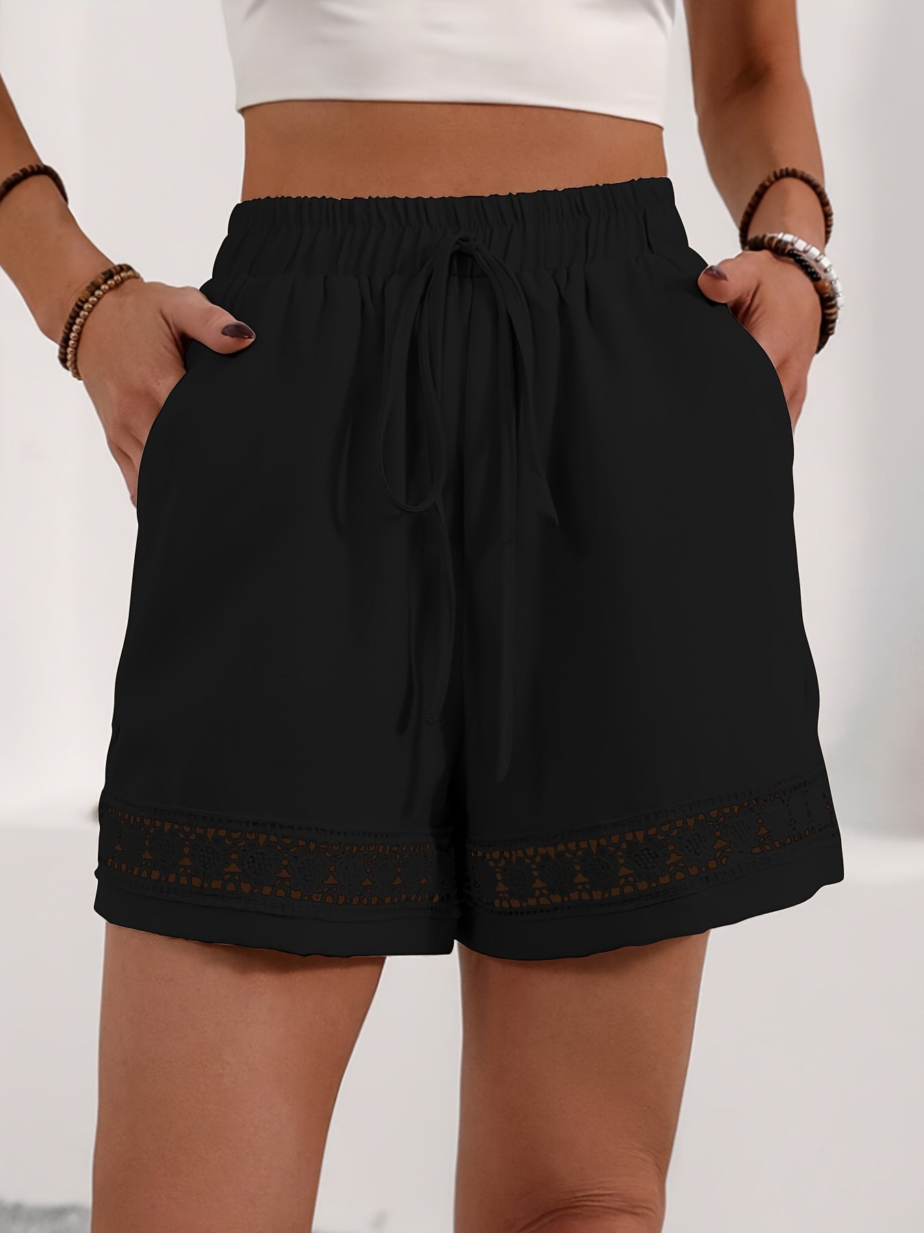 Juliana™ | Luchtige Dames Short met Kantdetails - bellanza