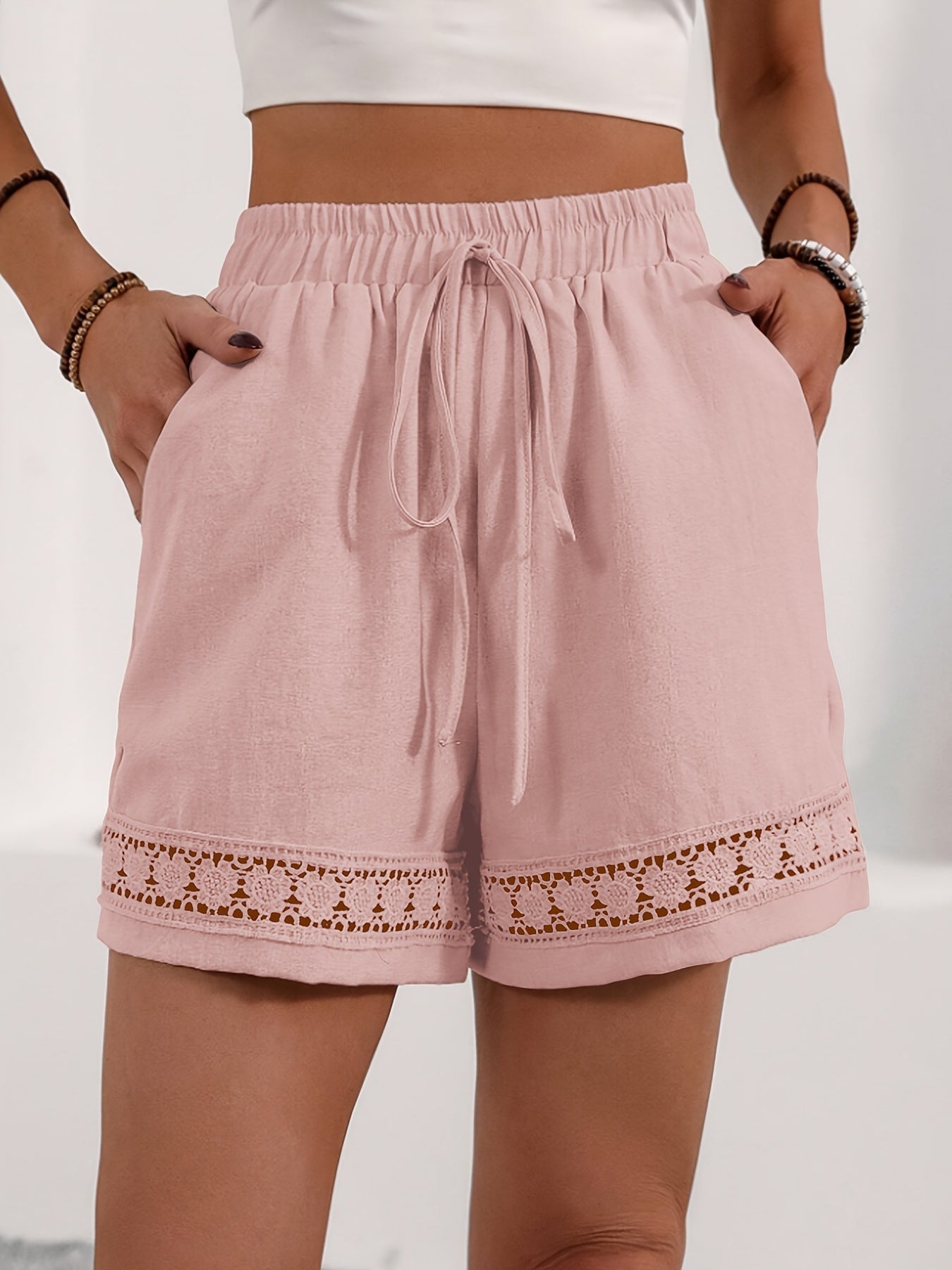 Juliana™ | Luchtige Dames Short met Kantdetails - bellanza