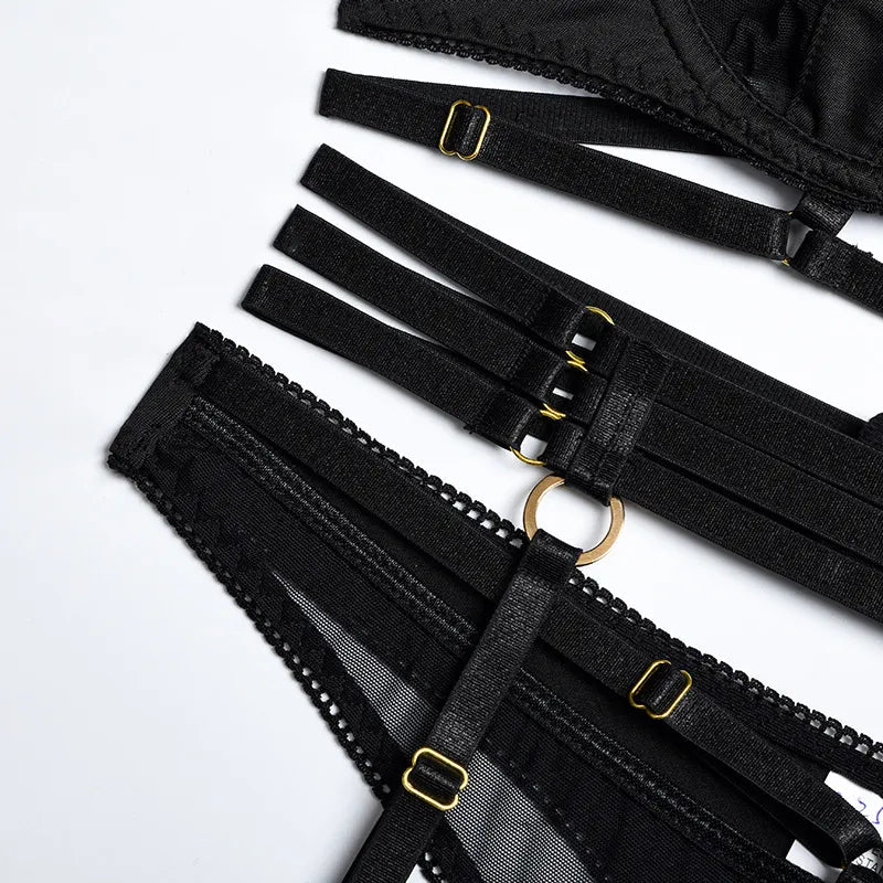 Julietta | 3 - Delige Franse Lingerie Set - bellanza