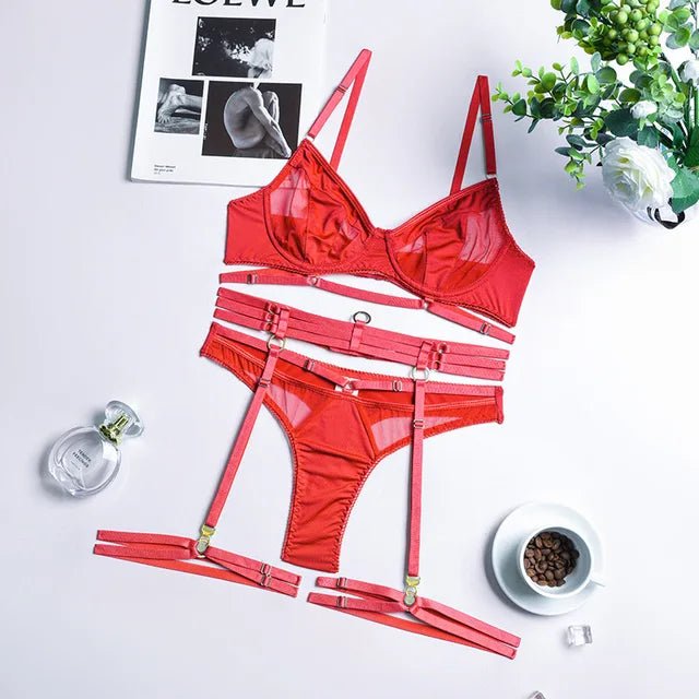 Julietta | 3 - Delige Franse Lingerie Set - bellanza