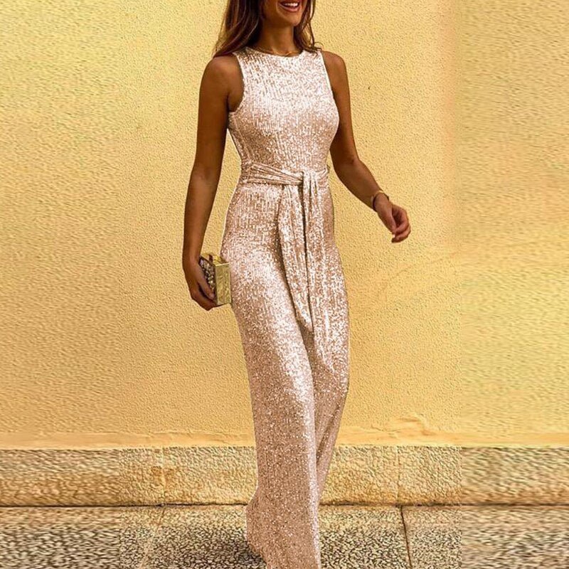 Jumpsuit Met Lovertjes - bellanza