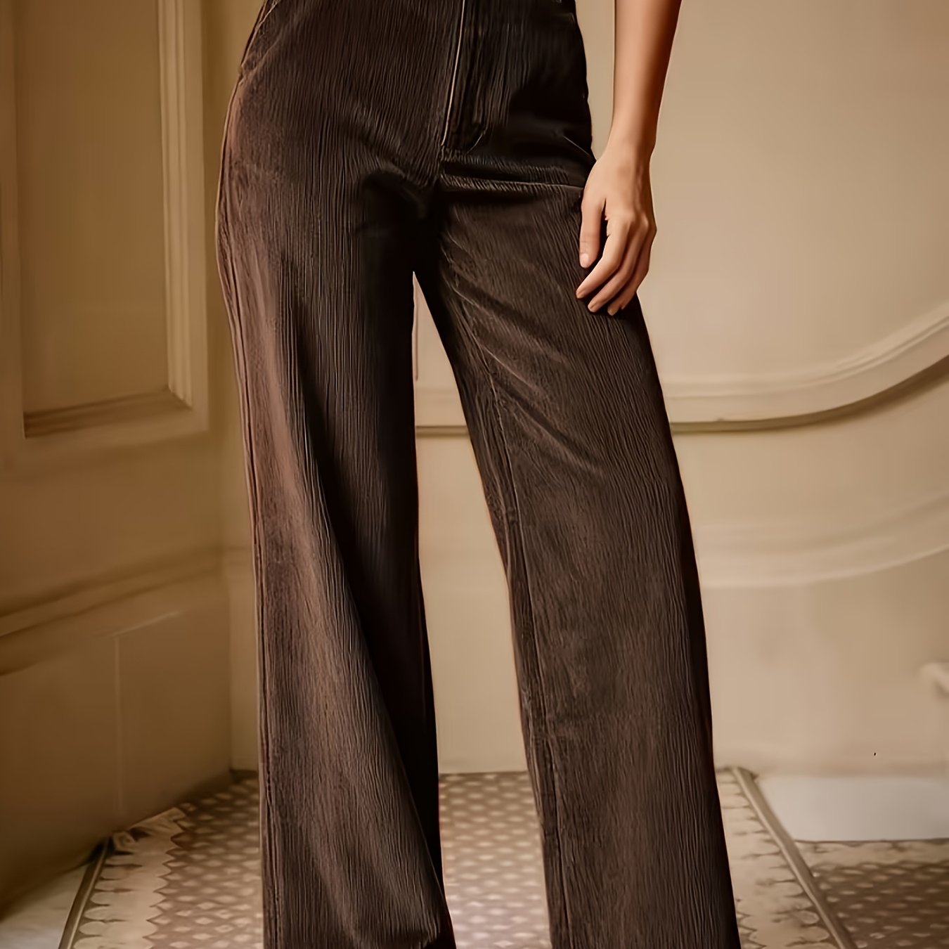 Juna | Elegante corduroy broek voor dames - Bellanza