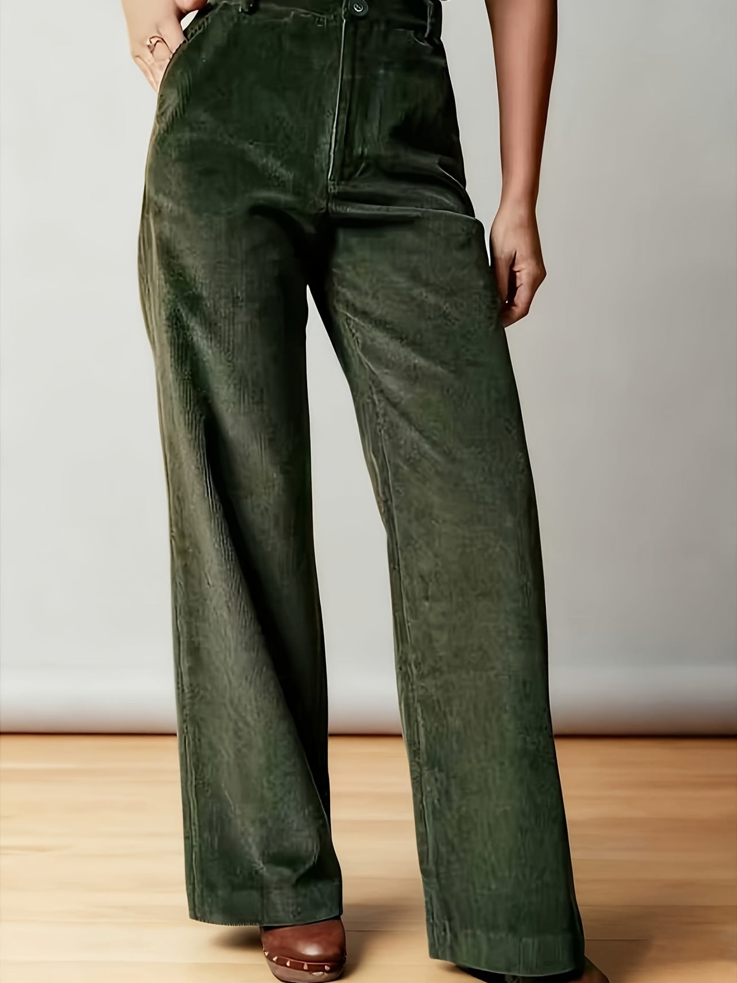 Juna | Elegante corduroy broek voor dames - Bellanza