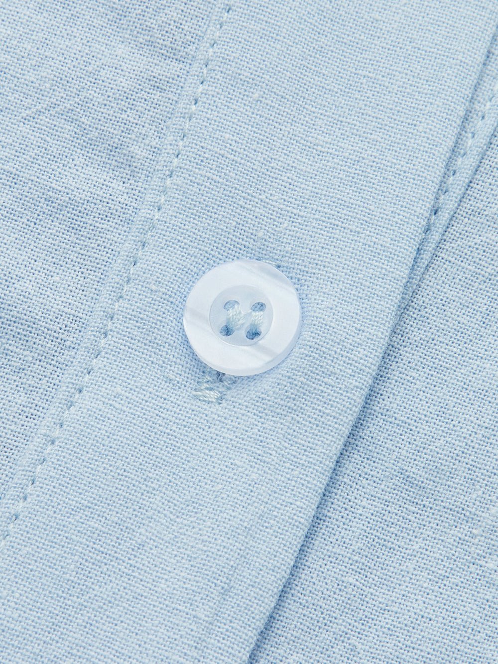 Katoenen en Linnen Lange Mouwen Losse Korte Set - bellanza